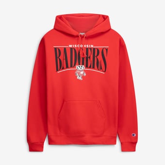 Men's Champion  Red Wisconsin Badgers Team Pride Powerblend Hoodie