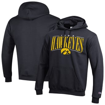 Men's Champion  Heather Charcoal Iowa Hawkeyes Team Pride Powerblend Hoodie
