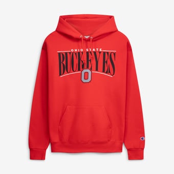 Men's Champion  Scarlet Ohio State Buckeyes Team Pride Powerblend Hoodie