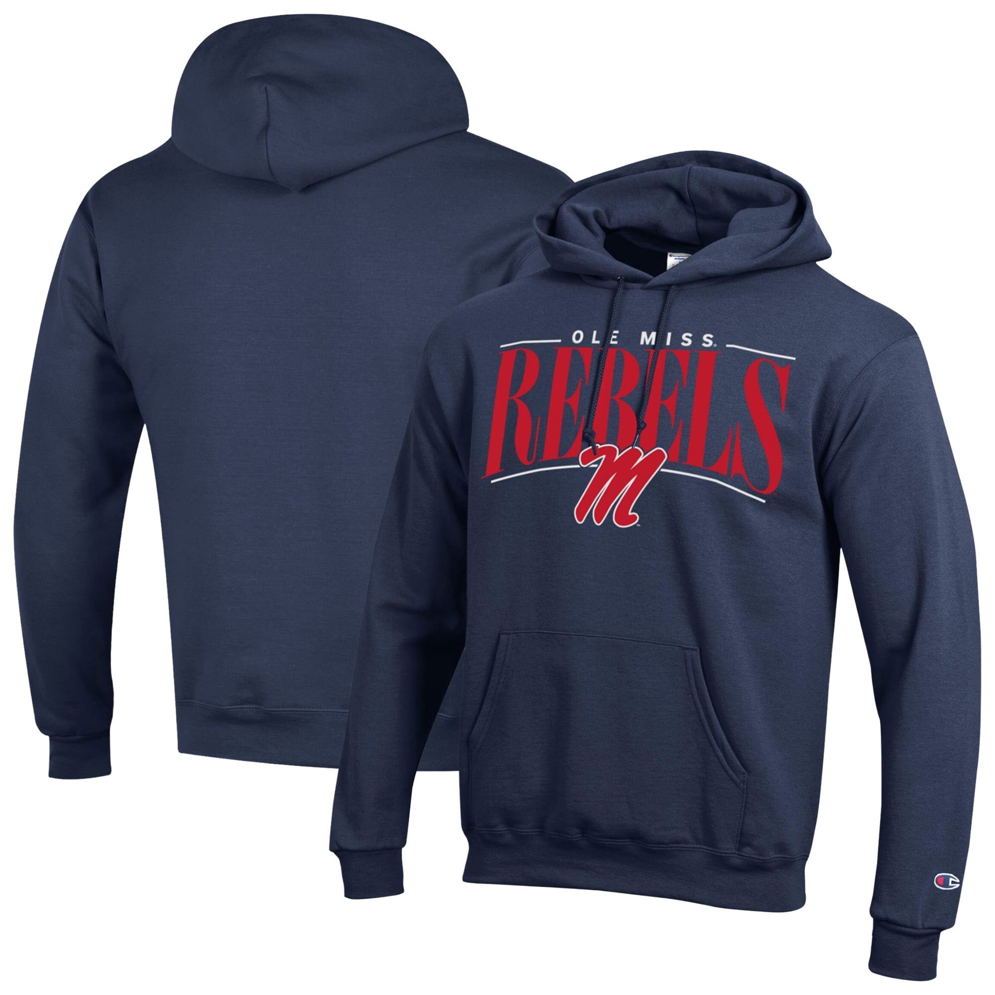 Men's Champion  Navy Ole Miss Rebels Team Pride Powerblend Hoodie