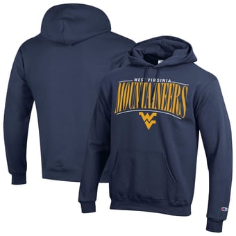 Men's Champion  Navy West Virginia Mountaineers Team Pride Powerblend Hoodie
