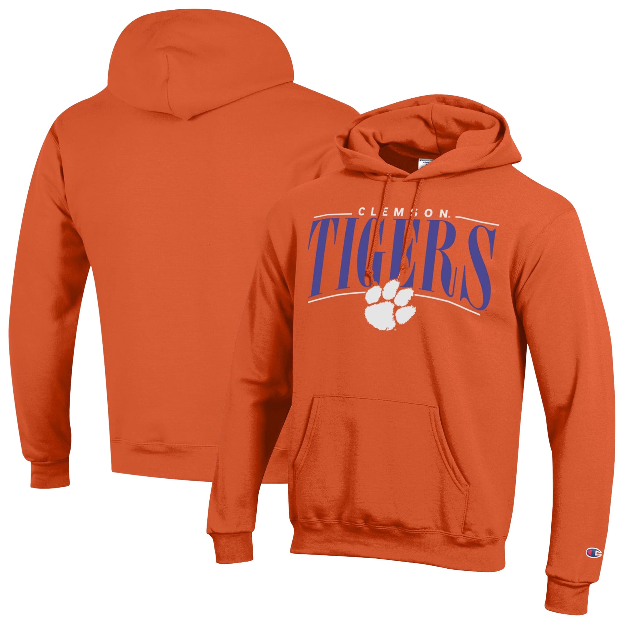 Men's Champion  Orange Clemson Tigers Team Pride Powerblend Hoodie