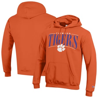 Men's Champion  Orange Clemson Tigers Team Pride Powerblend Hoodie