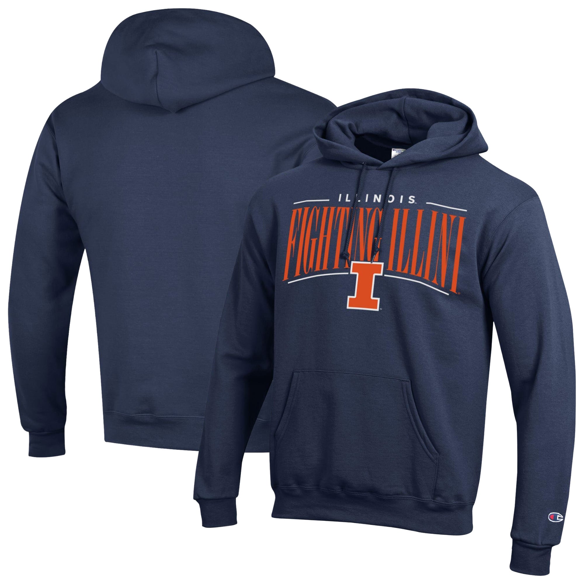 Men's Champion  Navy Illinois Fighting Illini Team Pride Powerblend Hoodie