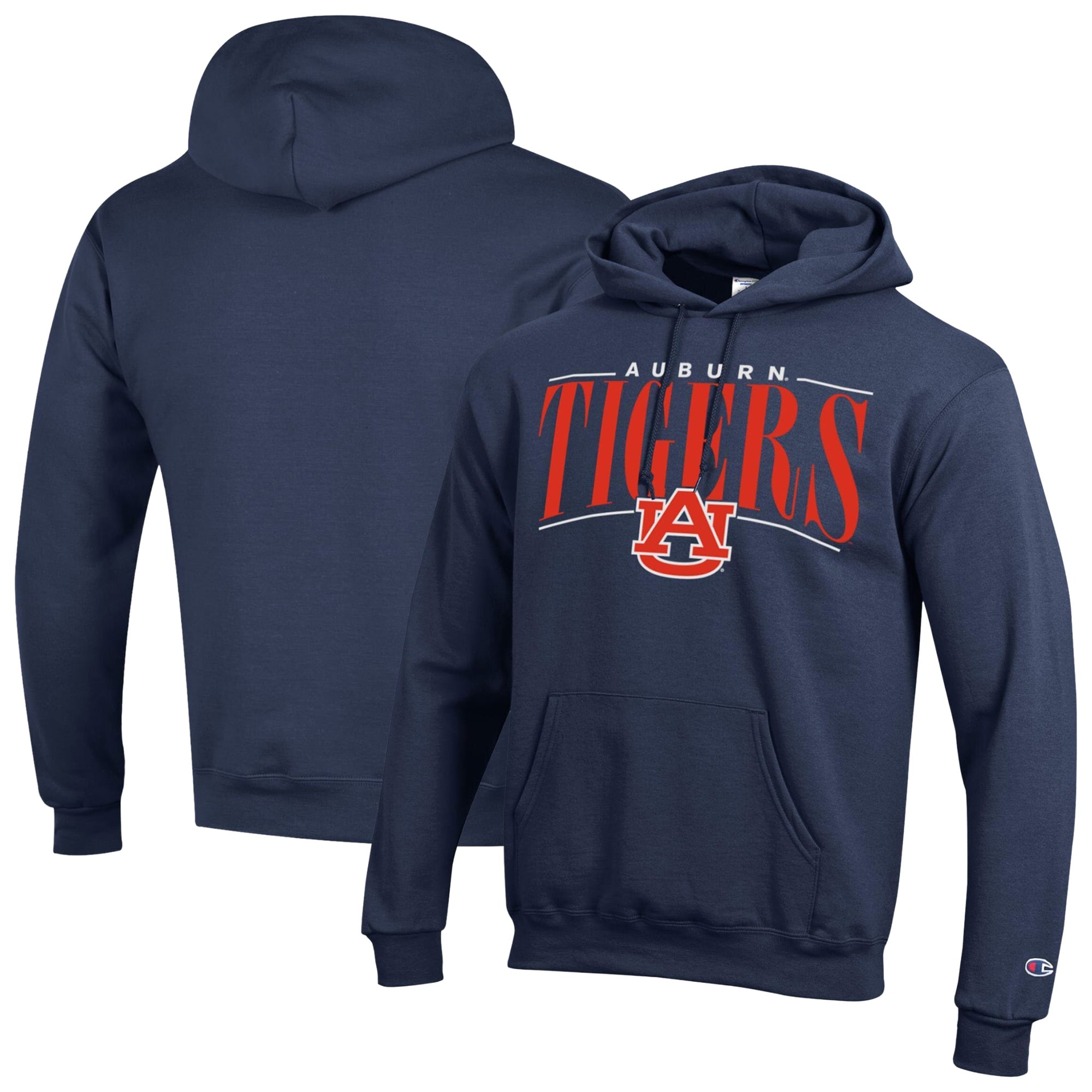 Men's Champion  Navy Auburn Tigers Team Pride Powerblend Hoodie