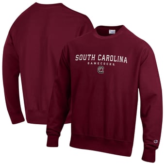Men's Champion  Garnet South Carolina Gamecocks Relentless Reverse Weave Sweatshirt