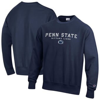 Men's Champion  Navy Penn State Nittany Lions Relentless Reverse Weave Sweatshirt