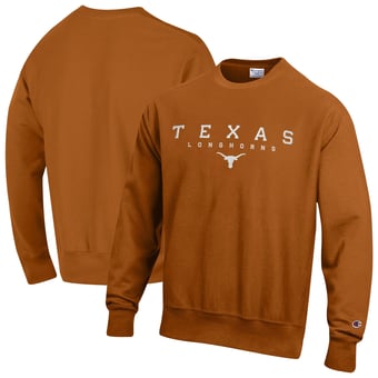 Men's Champion  Texas Orange Texas Longhorns Relentless Reverse Weave Sweatshirt