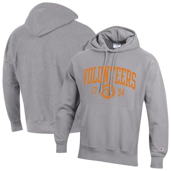 Men's Champion  Heather Gray Tennessee Volunteers Established Reverse Weave Hoodie