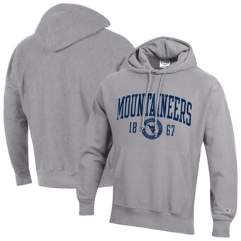 Men's Champion  Heather Gray West Virginia Mountaineers Established Reverse Weave Hoodie