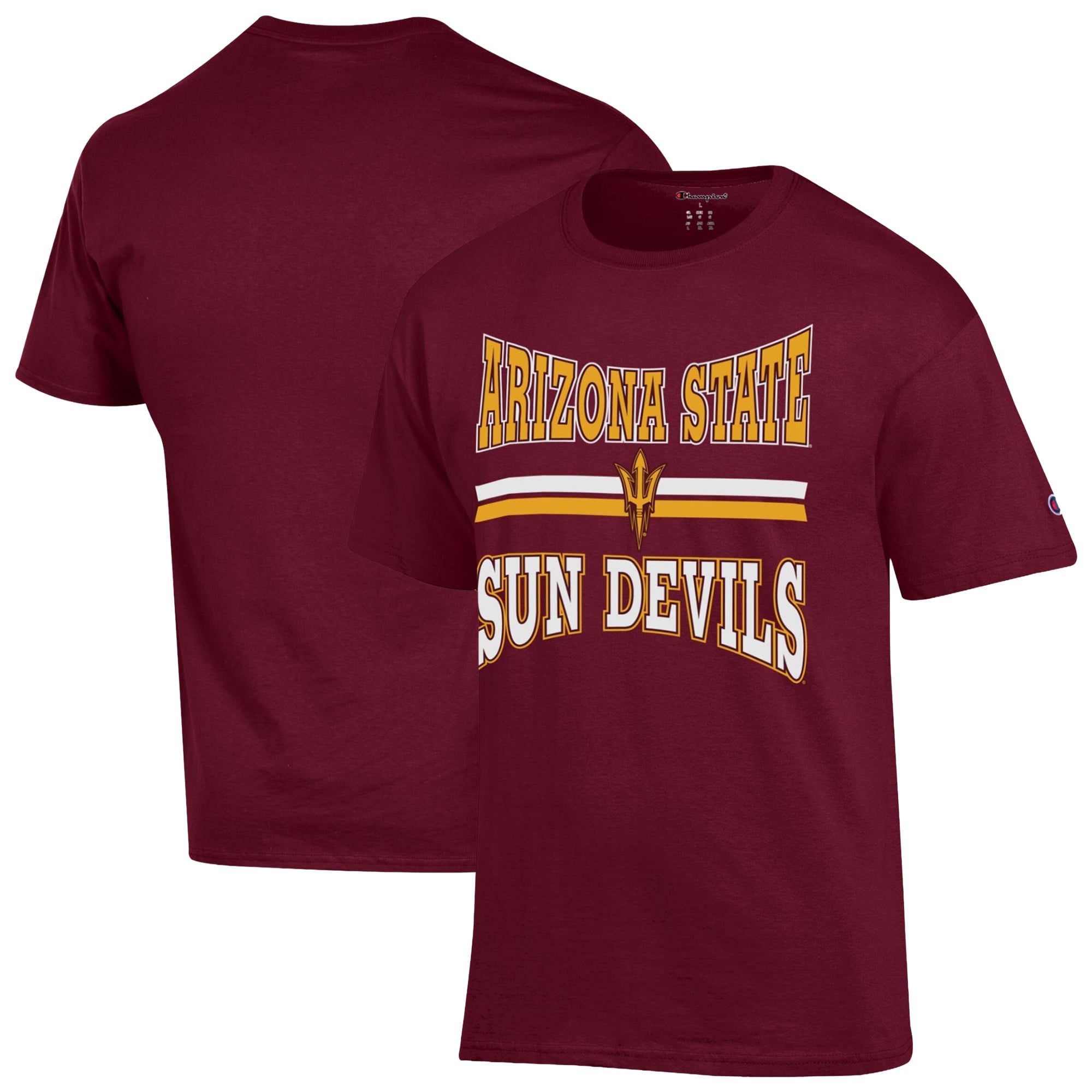 Men's Champion  Maroon Arizona State Sun Devils Team Zoom T-Shirt