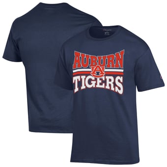 Men's Champion  Navy Auburn Tigers Team Zoom T-Shirt