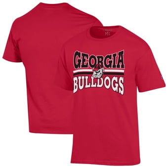 Men's Champion  Red Georgia Bulldogs Team Zoom T-Shirt