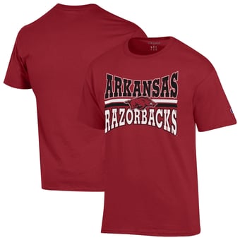 Men's Champion  Cardinal Arkansas Razorbacks Team Zoom T-Shirt