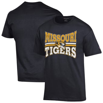 Men's Champion  Black Missouri Tigers Team Zoom T-Shirt