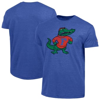 Men's Champion  Royal Florida Gators Vintage Triumph Tri-Blend T-Shirt