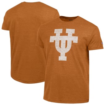 Men's Champion  Texas Orange Texas Longhorns Vintage Triumph Tri-Blend T-Shirt