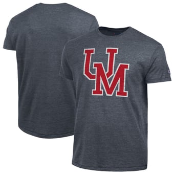 Men's Champion  Navy Ole Miss Rebels Vintage Triumph Tri-Blend T-Shirt