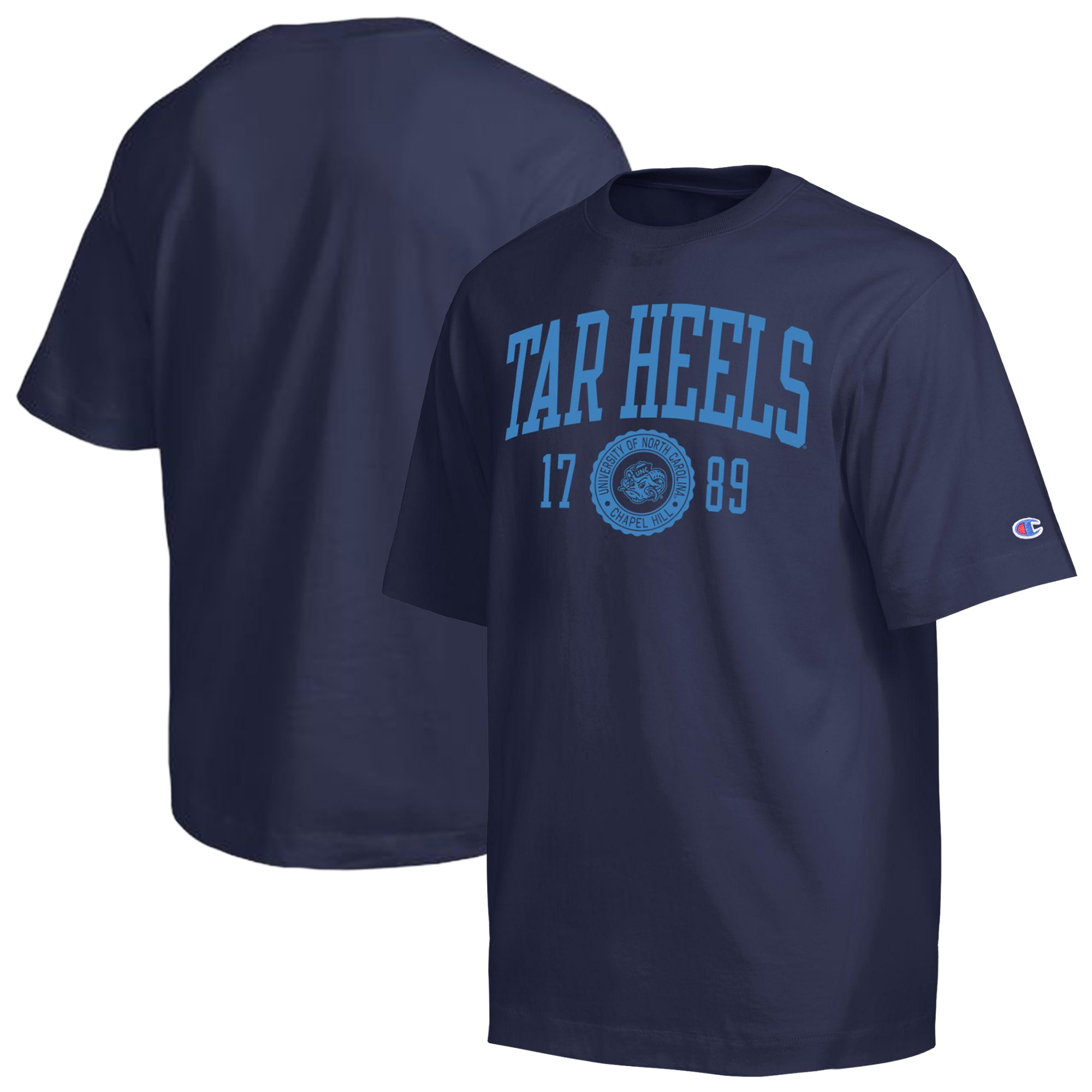 Men’s Champion Navy North Carolina Tar Heels Established Tradition Heavyweight T-Shirt Men’s Champion Navy North Carolina Tar Heels Established Tradition Heavyweight T-Shirt