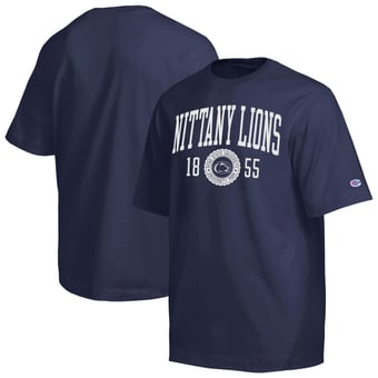 Men's Champion  Navy Penn State Nittany Lions Established Tradition Heavyweight T-Shirt
