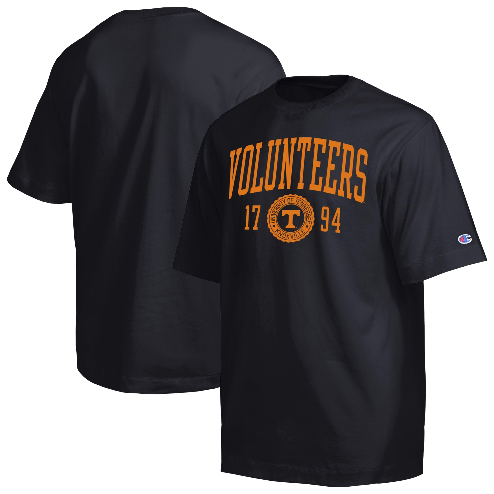 Men’s Champion Black Tennessee Volunteers Established Tradition Heavyweight T-Shirt Men’s Champion Black Tennessee Volunteers Established Tradition Heavyweight T-Shirt