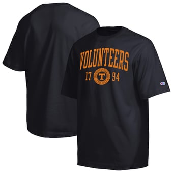 Men's Champion  Black Tennessee Volunteers Established Tradition Heavyweight T-Shirt