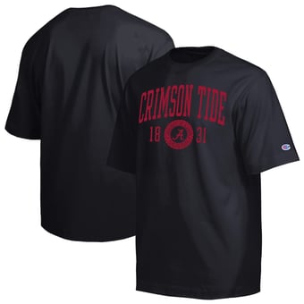 Men's Champion  Black Alabama Crimson Tide Established Tradition Heavyweight T-Shirt