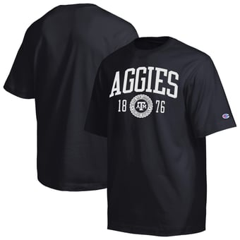 Men's Champion  Black Texas A&M Aggies Established Tradition Heavyweight T-Shirt