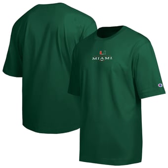 Men's Champion  Green Miami Hurricanes All-Star T-Shirt