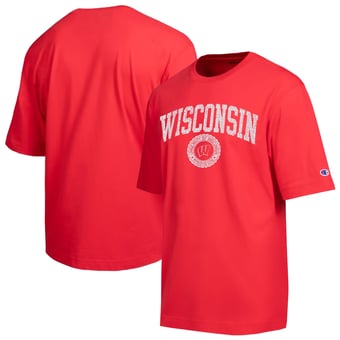 Men's Champion  Red Wisconsin Badgers Scholar All-Star T-Shirt