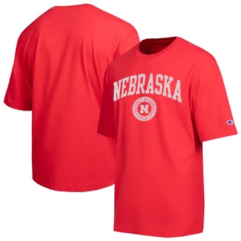 Men's Champion  Scarlet Nebraska Huskers Scholar All-Star T-Shirt