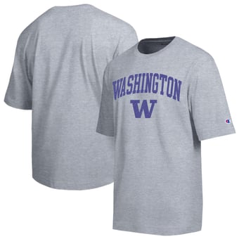 Men's Champion  Heather Gray Washington Huskies Scholar All-Star T-Shirt