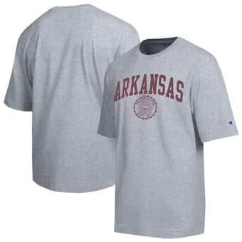 Men's Champion  Heather Gray Arkansas Razorbacks Scholar All-Star T-Shirt