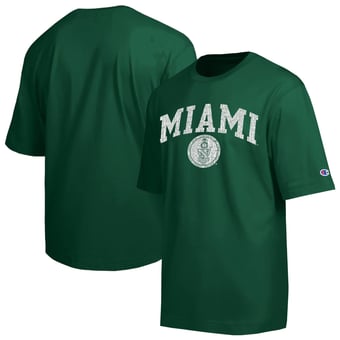 Men's Champion  Green Miami Hurricanes Scholar All-Star T-Shirt