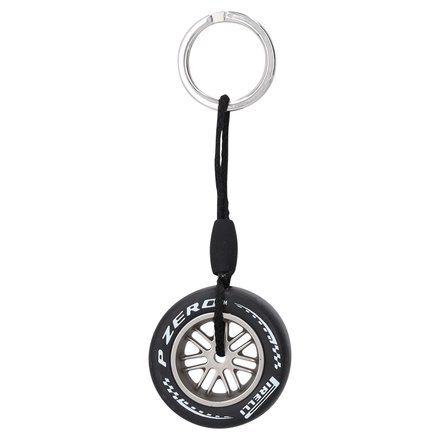 Pirelli Hard Tyre Keyring - White