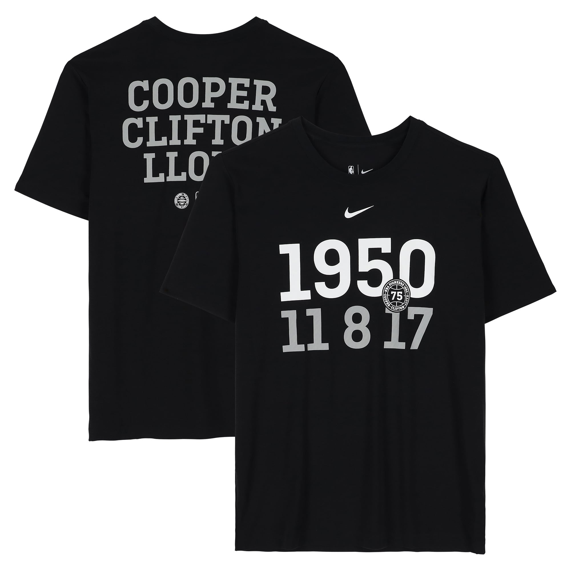Detroit Pistons Team-Issued Black Pioneer Classic Short Sleeve Shirt from the 2025-26 NBA Season