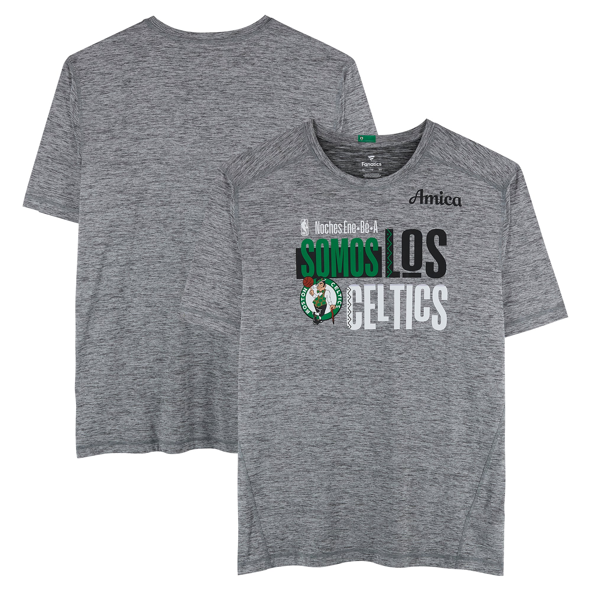 Boston Celtics Team-Issued Gray "Los Celtics" Short Sleeve Shirt from the 2025-26 NBA Season - Size XL