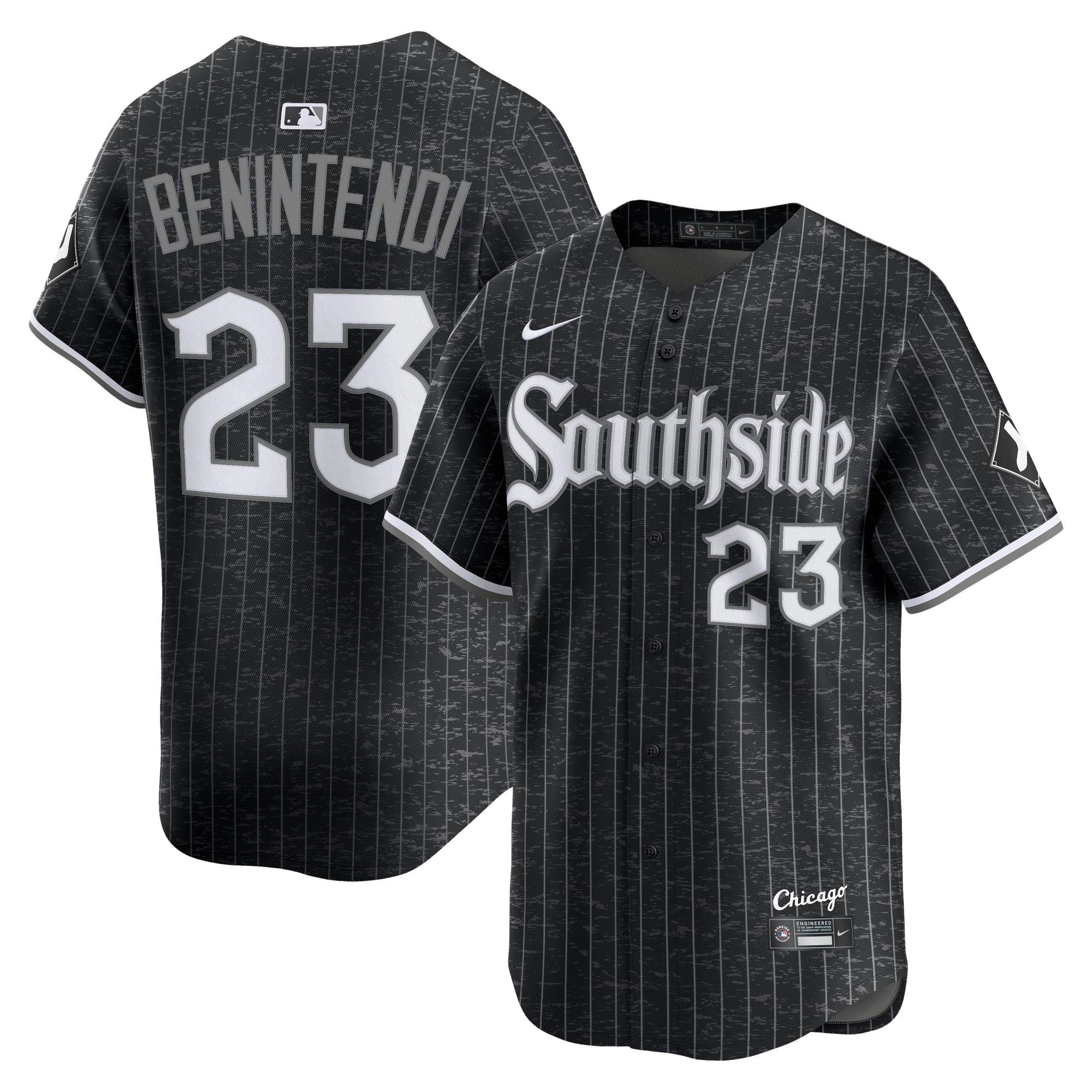 Chicago White Sox Nike MLB Limited Alternate Jersey – Black – Andrew Benintendi – Mens