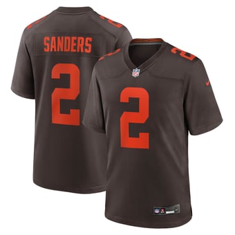 Men's Nike Shedeur Sanders Brown Cleveland Browns Alternate Game Jersey