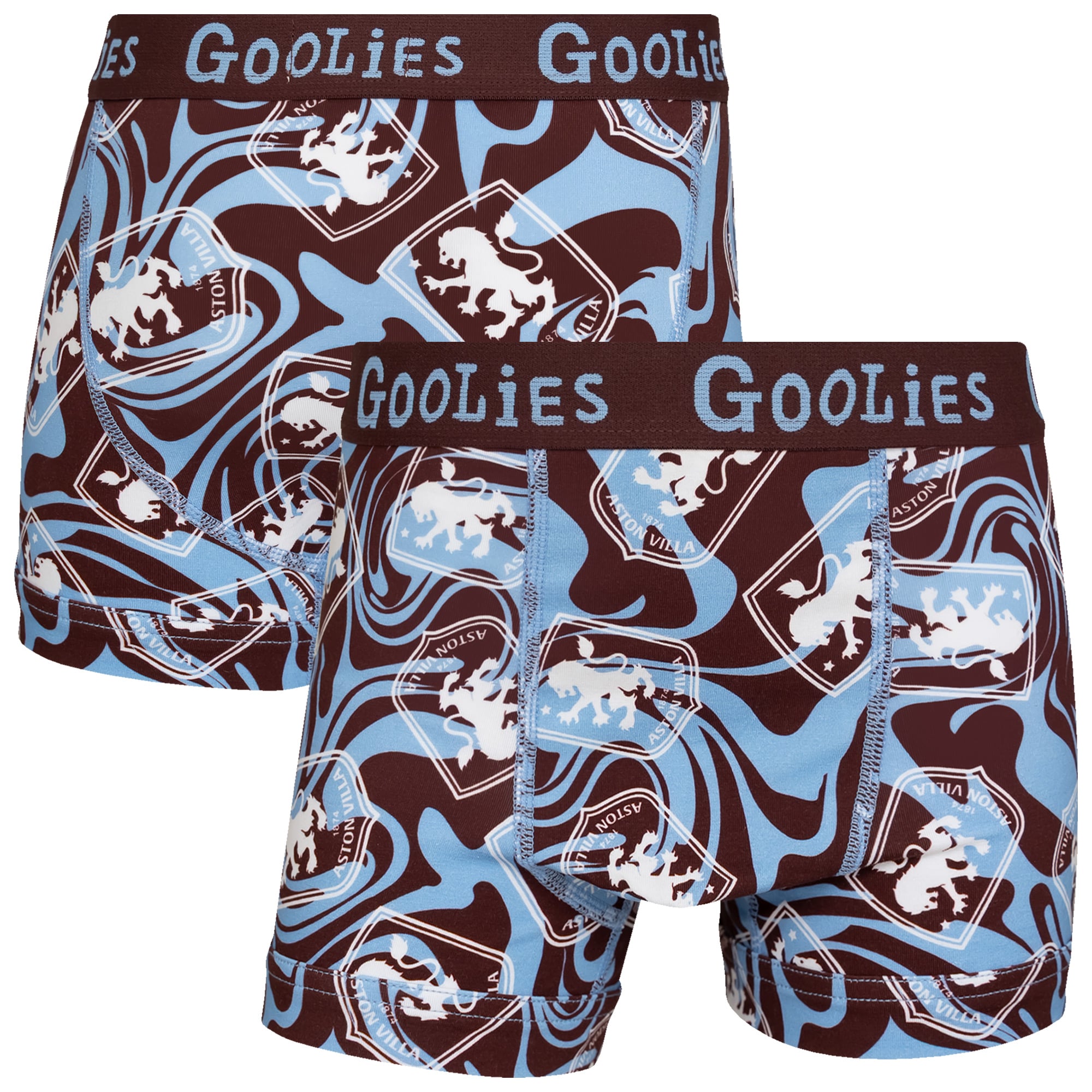 Aston Villa Oddballs Swirl Boxershorts – Bordeauxrot – Kinder