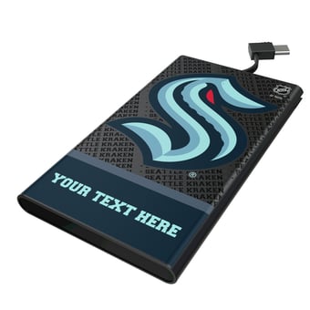 Keyscaper Seattle Kraken Personalized EndZone Plus 5000mAh Flat Powerbank