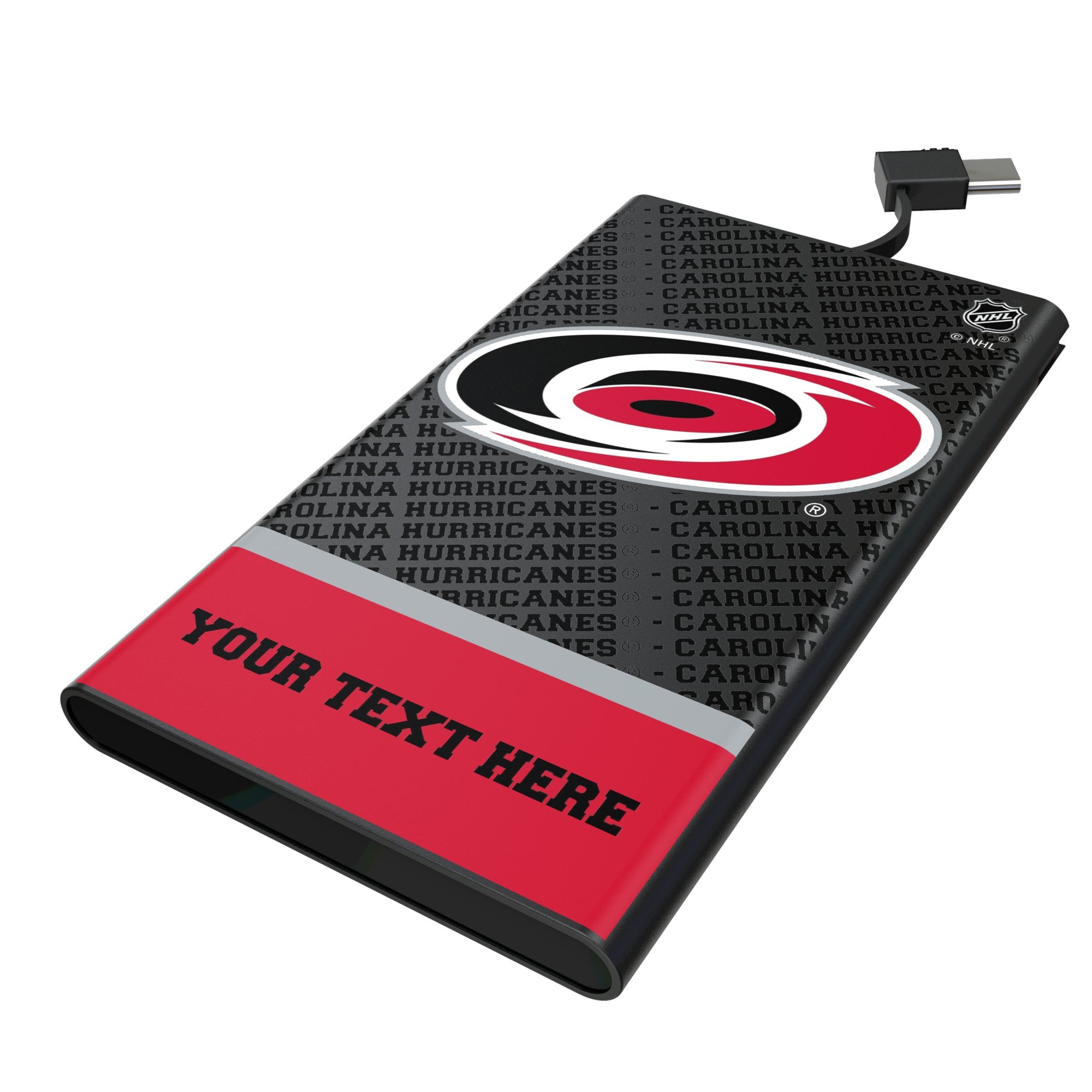 Keyscaper Carolina Hurricanes Personalized EndZone Plus 5000mAh Flat Powerbank