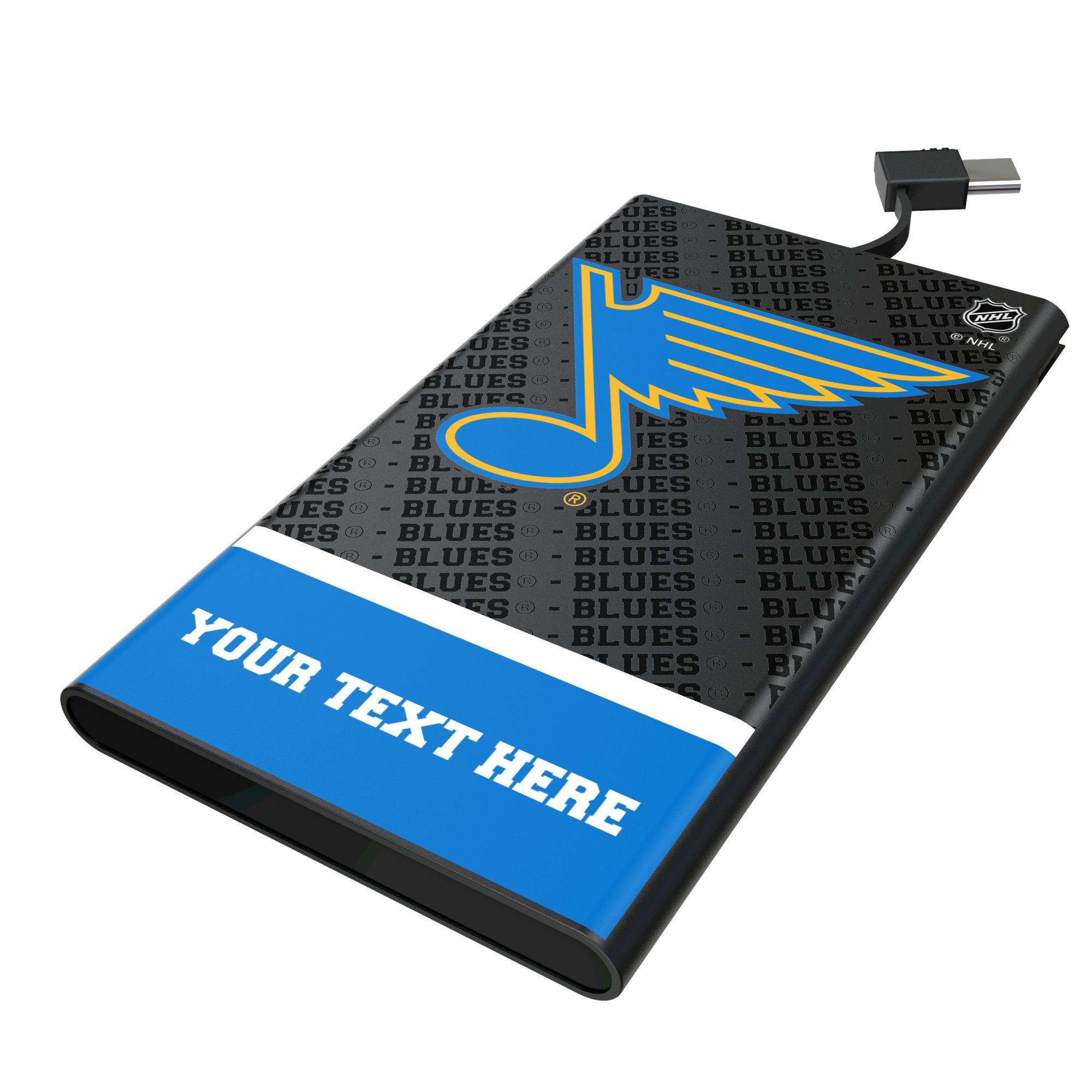 Keyscaper St. Louis Blues Personalized EndZone Plus 5000mAh Flat Powerbank