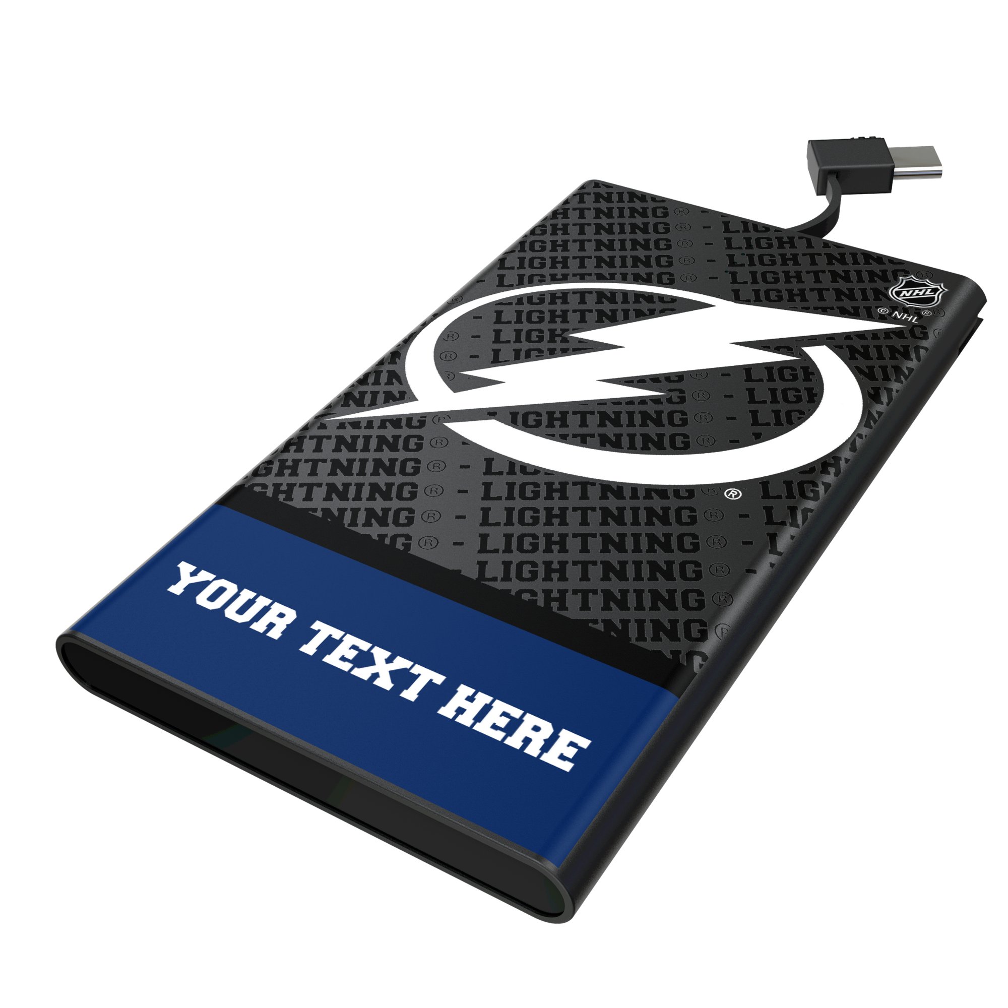 Keyscaper Tampa Bay Lightning Personalized EndZone Plus 5000mAh Flat Powerbank