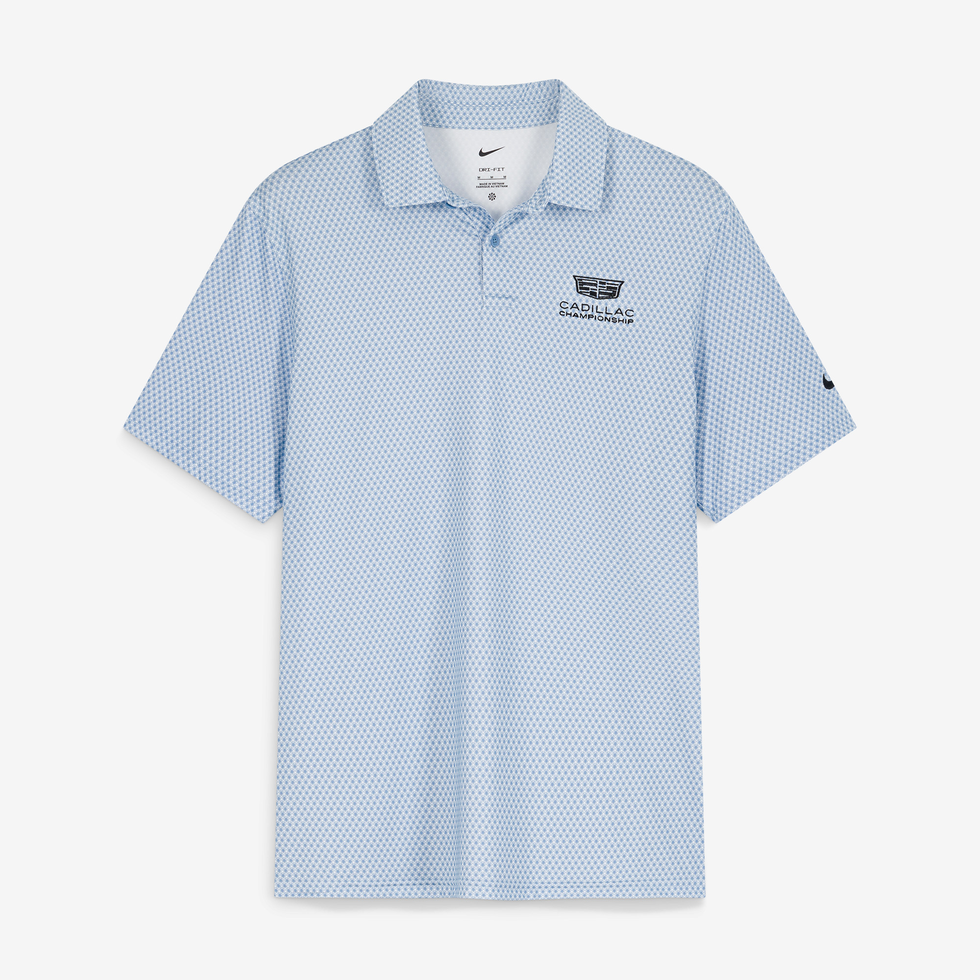Men’s Nike Blue Cadillac Championship Dri-FIT Velocity Micro Floral Polo Men’s Nike Blue Cadillac Championship Dri-FIT Velocity Micro Floral Polo