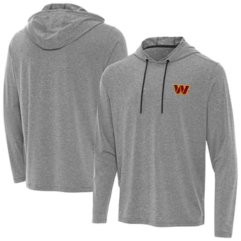 Men's Antigua Heather Black Washington Commanders Changeover Hoodie