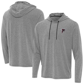 Men's Antigua Heather Black Atlanta Falcons Changeover Hoodie