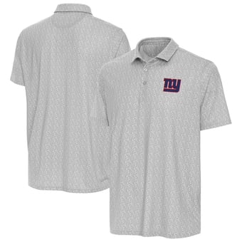 Men's Antigua Gray New York Giants Botanic Polo