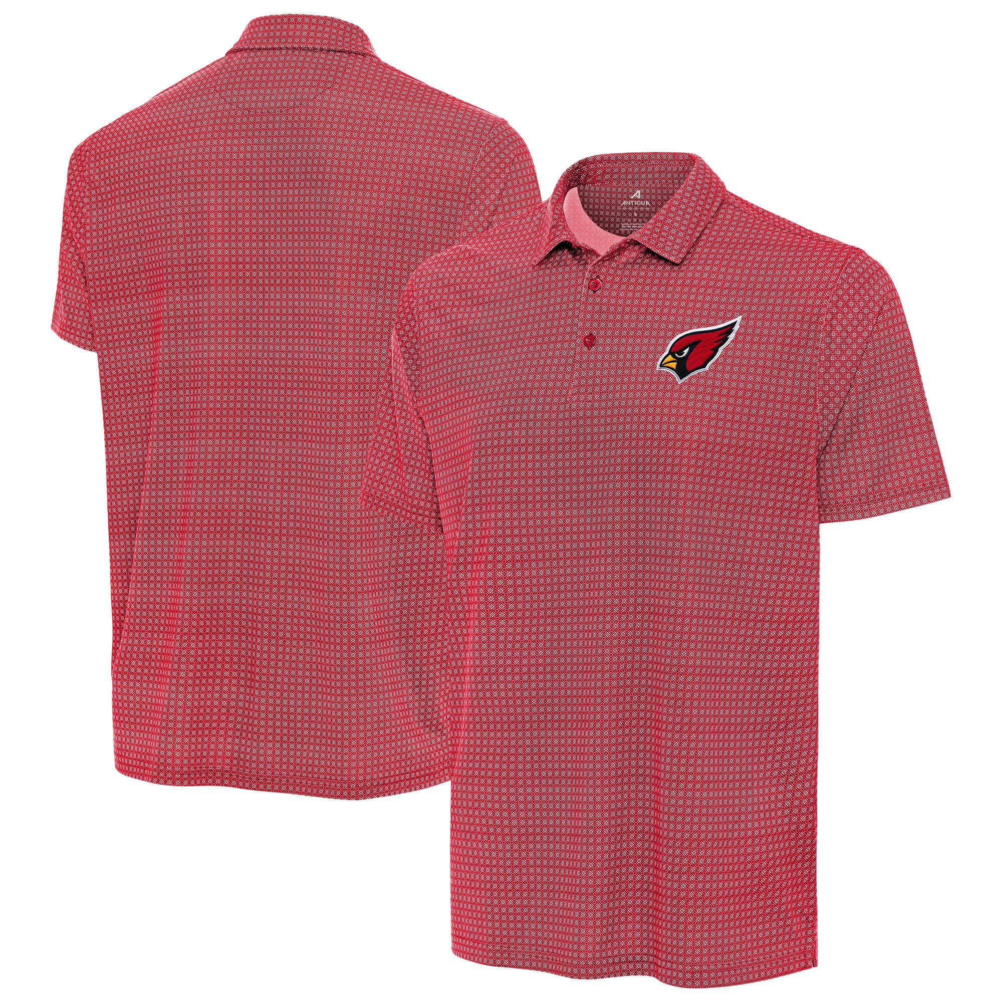Men's Antigua Red Arizona Cardinals Mosaic Polo
