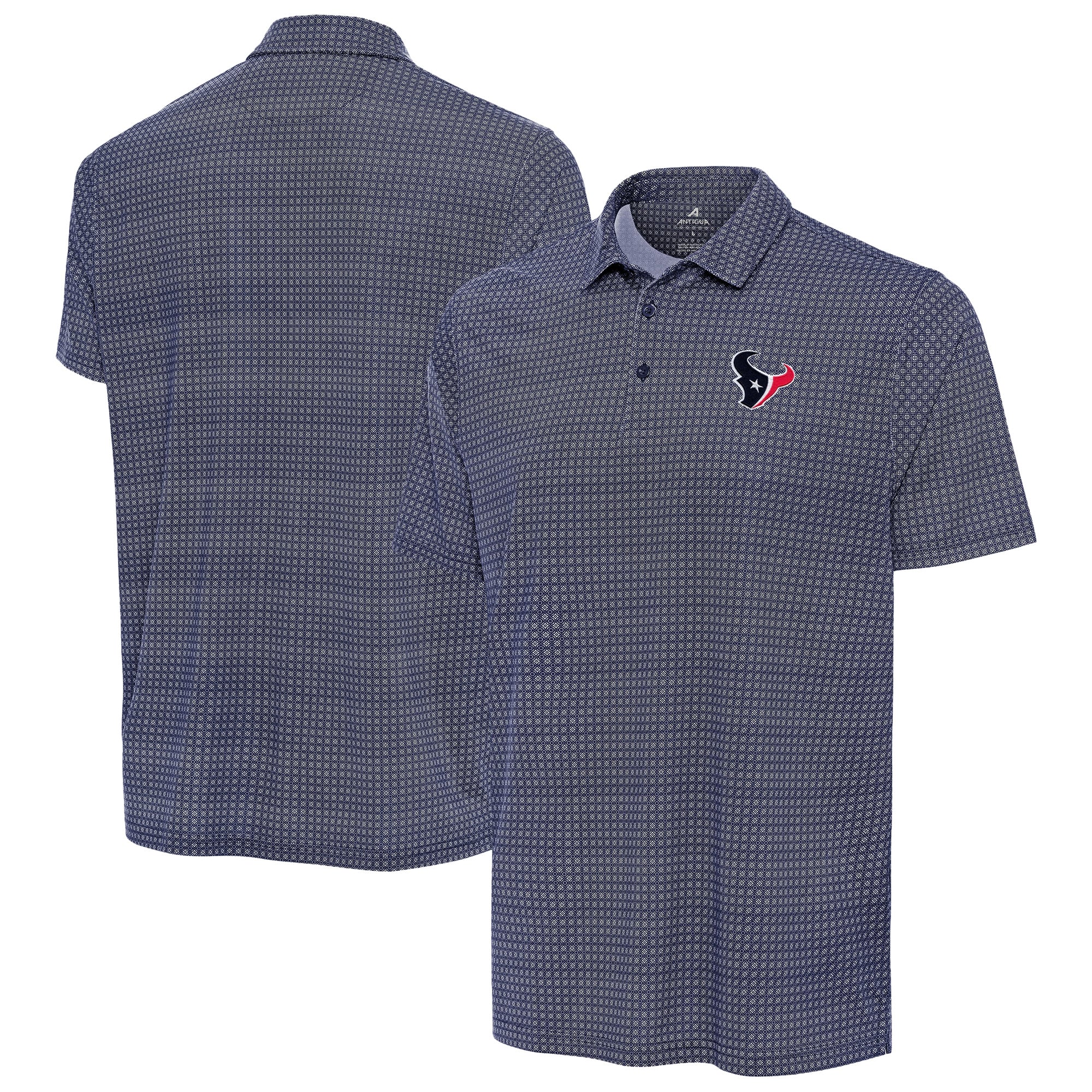 Men’s Antigua Navy Houston Texans Mosaic Polo